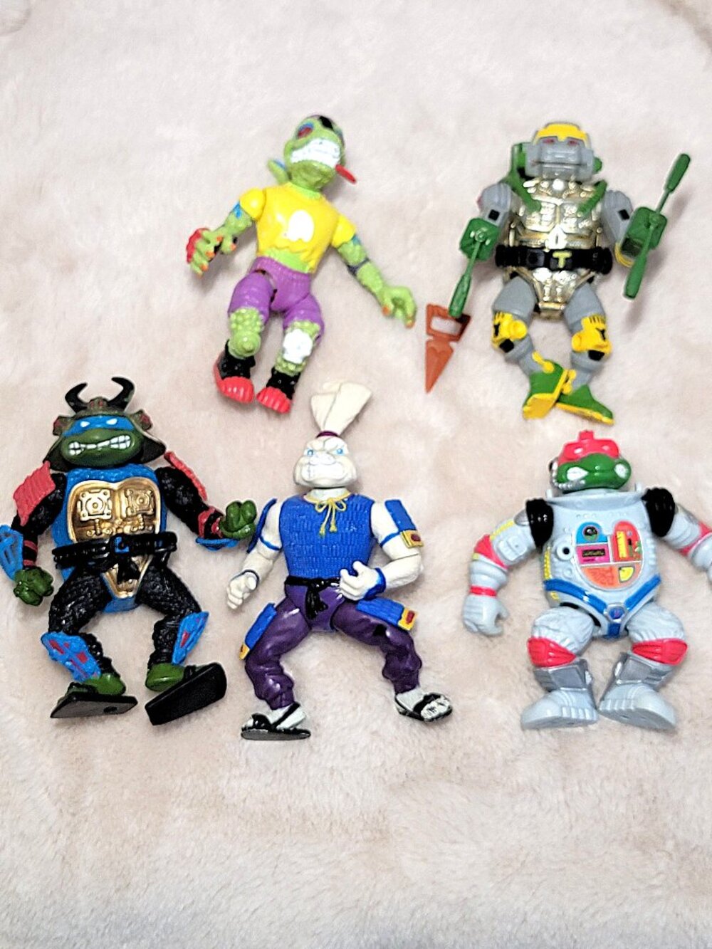 Vintage TMNT Teenage Mutant Ninja Turtles Action Figure Lot Mondo Don Raph ++